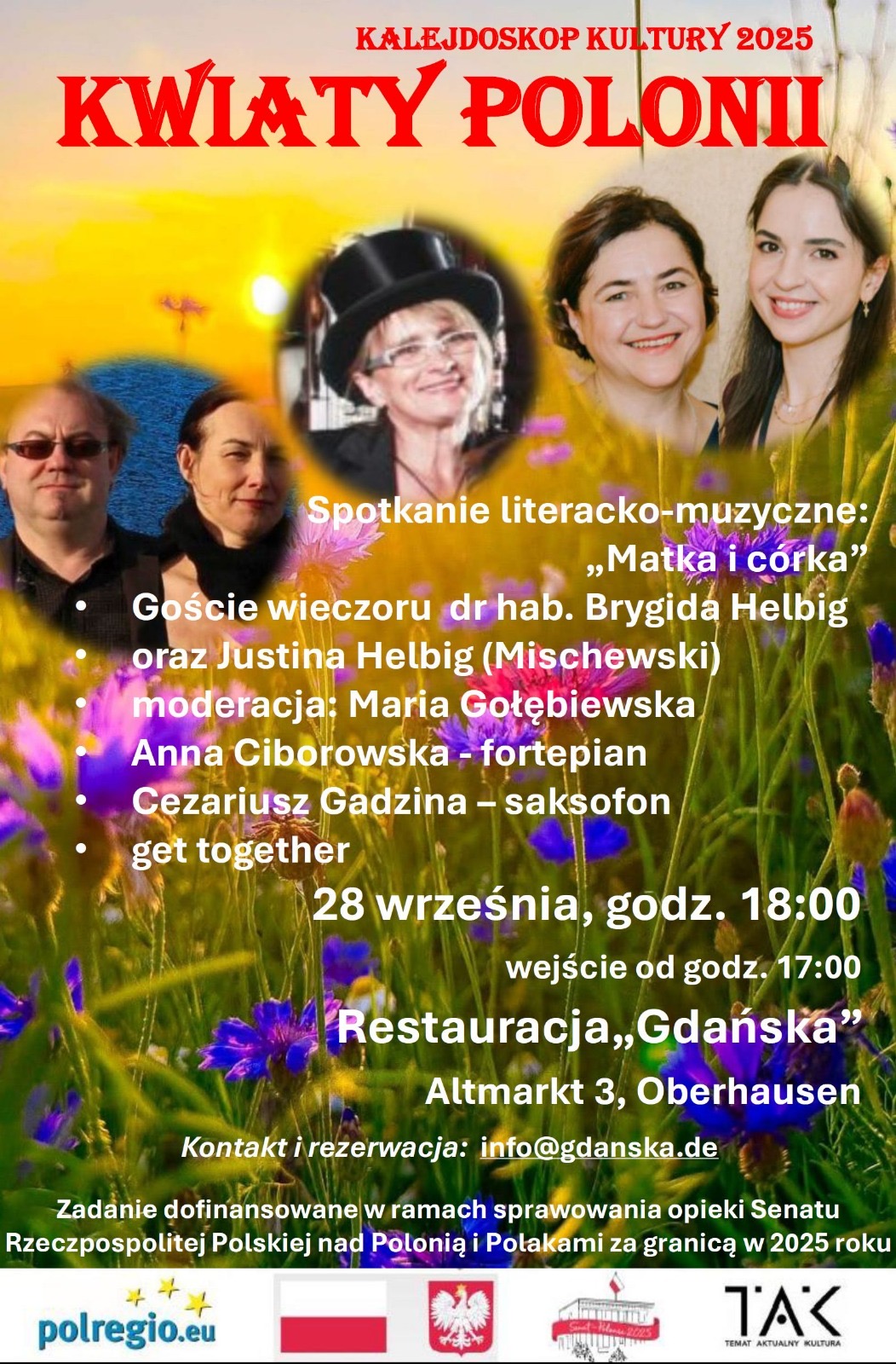 Kalejdoskop Kultury 2025 – Matka i córka w Restauracji Gdańska, Oberhausen