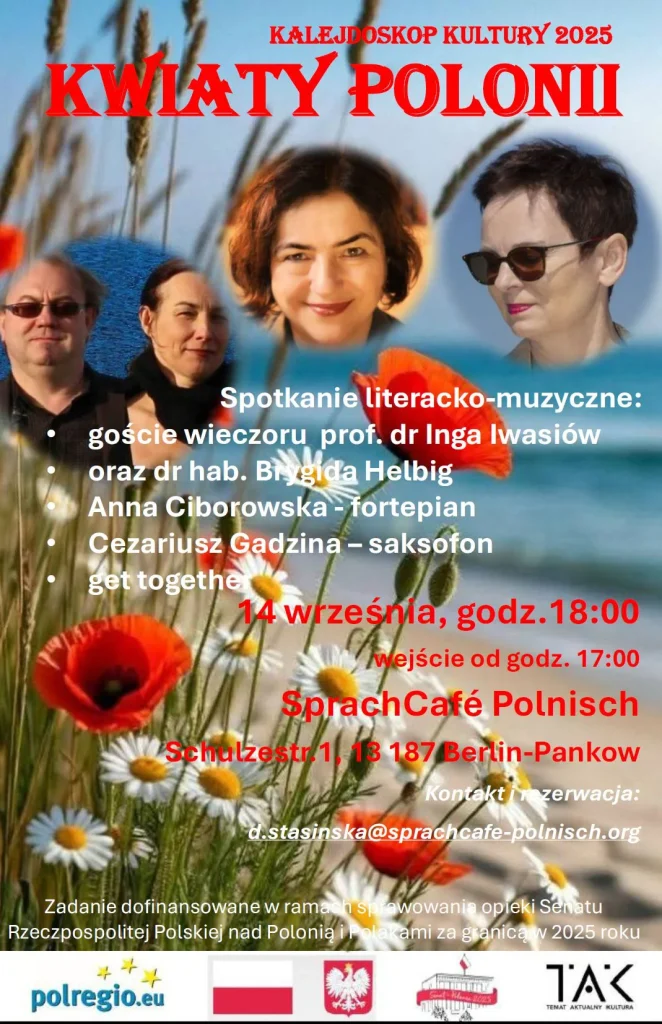 Kaleidoskop der Kultur. Blumen der Polonia 2025 – Abend mit Inga Iwasiów und dem Roman "Bambino” – Gespräch mit der Autorin: Brygida Helbig